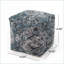 Repose-pieds | Pouf carré bleu royal pour salon / coussin de plancher | 16 x 16 x 16 | Bleu | Tissu