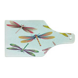 Ambesonne Dragonfly Tempered Glass Cutting Board Art Bugs Modern Multicolor