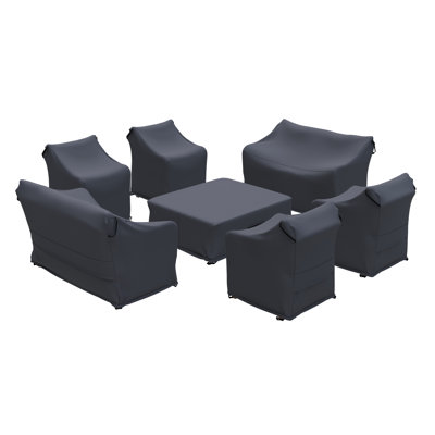 Amorae Acacia 8 - Person Patio Conversation Sets with Cushions