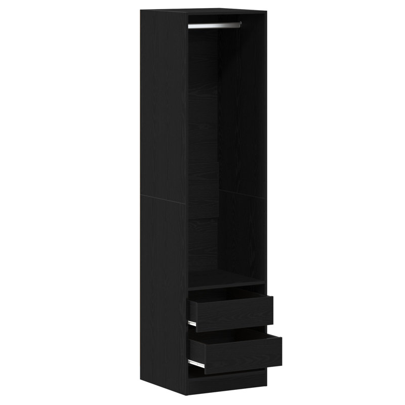 Manufactured Wood Wardrobe, 200 cm H x 50 cm W x 50 cm D