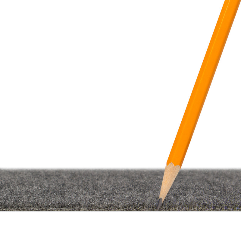 Tapis d'escalier simple à nervures 8 po x 30 po Aden, Grey