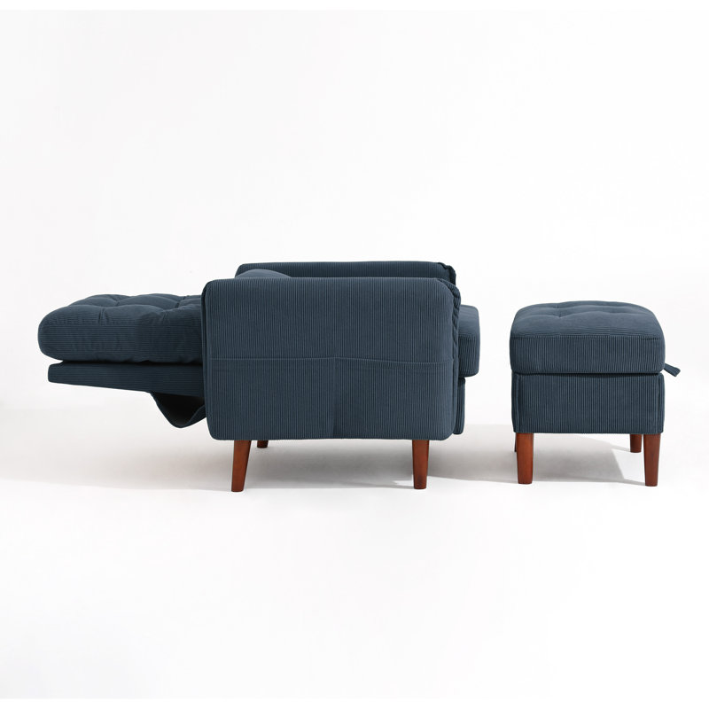 Chaise d'appoint rembourrée, Marine