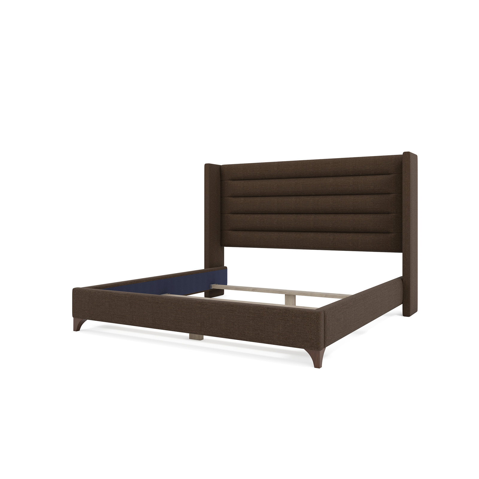 Miliyah Wingback Maple Bed, Brown Flax Revolution®, Queen
