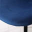 Table ronde à 5 places - Bleu, table tendance avec 4 chaises Blue 5, assise en métal