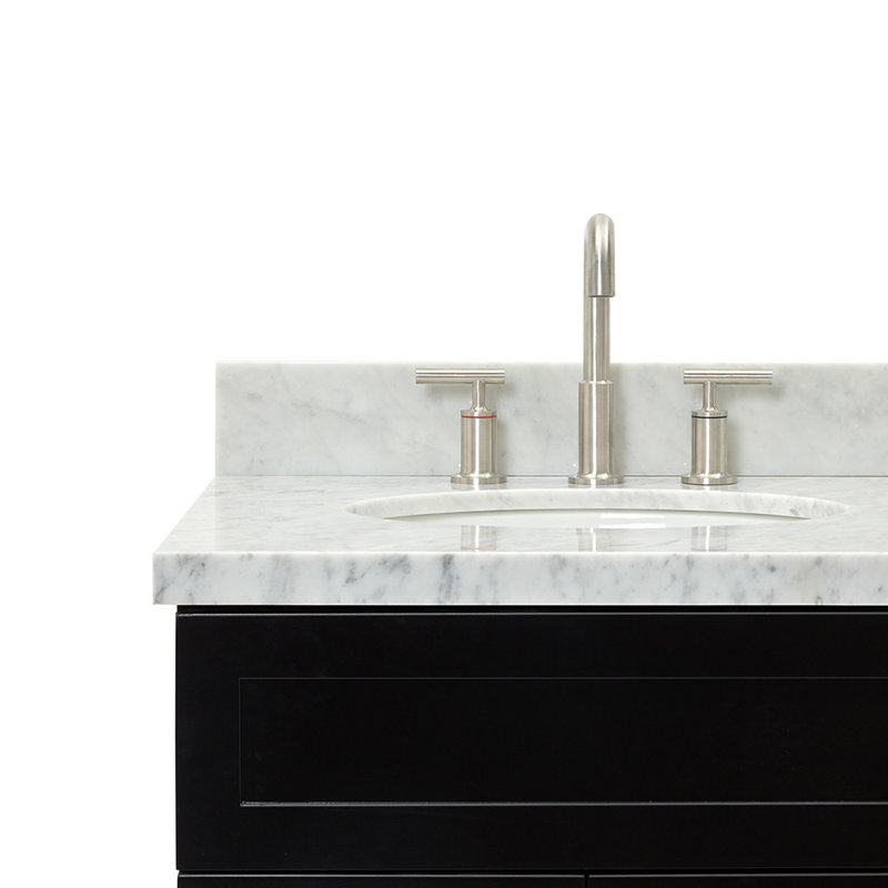 Ensemble de meuble-lavabo simple 37 po Abell, Noir
