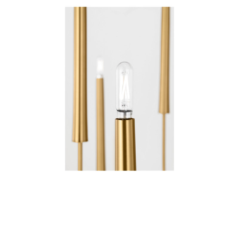 Lustre Lois, Laiton bruni, H 91,13 po x l 48 po x P 48 po, 12