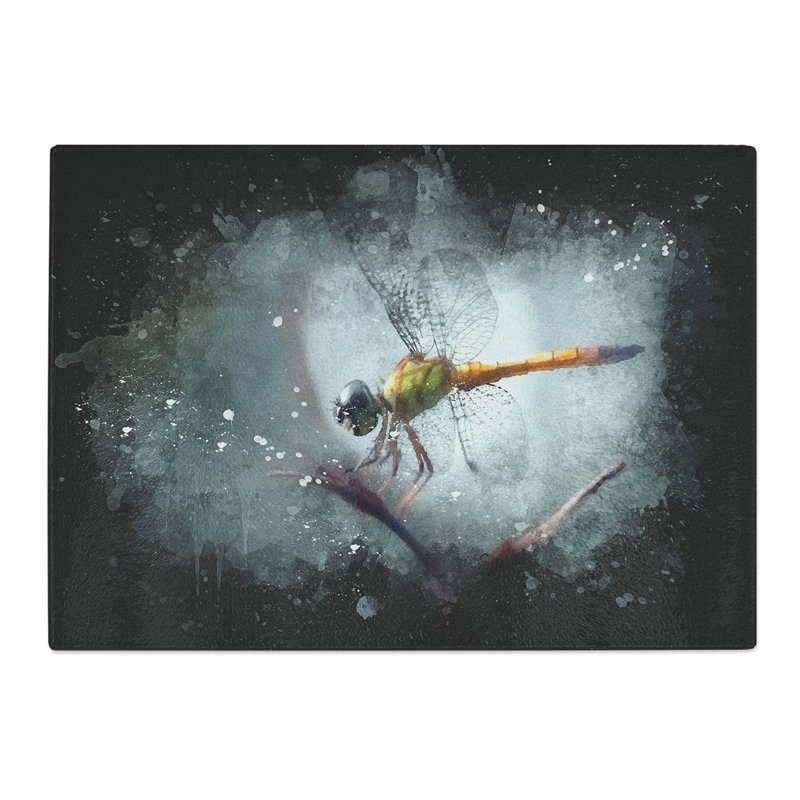 Dragonfly Vol.5 Paint Splash Chopping Board, 0.4cm H x 20cm W x 28.5cm L