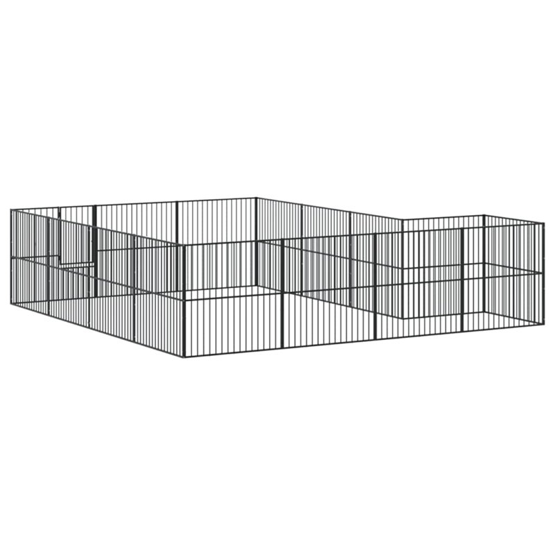 Roff 100cm H Galvanised Steel Exercise Pen, 100cm H x 403cm W x 400cm D