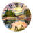 Sunset Over The Lake I - Traditional wall clock-60281207