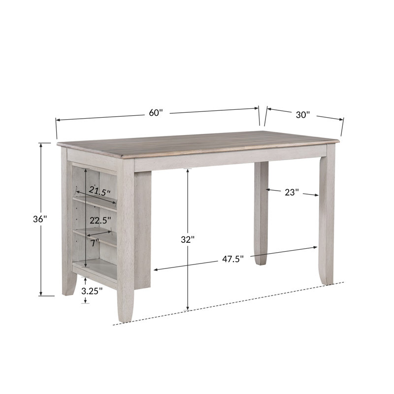 Solid Wood Top Dining Table