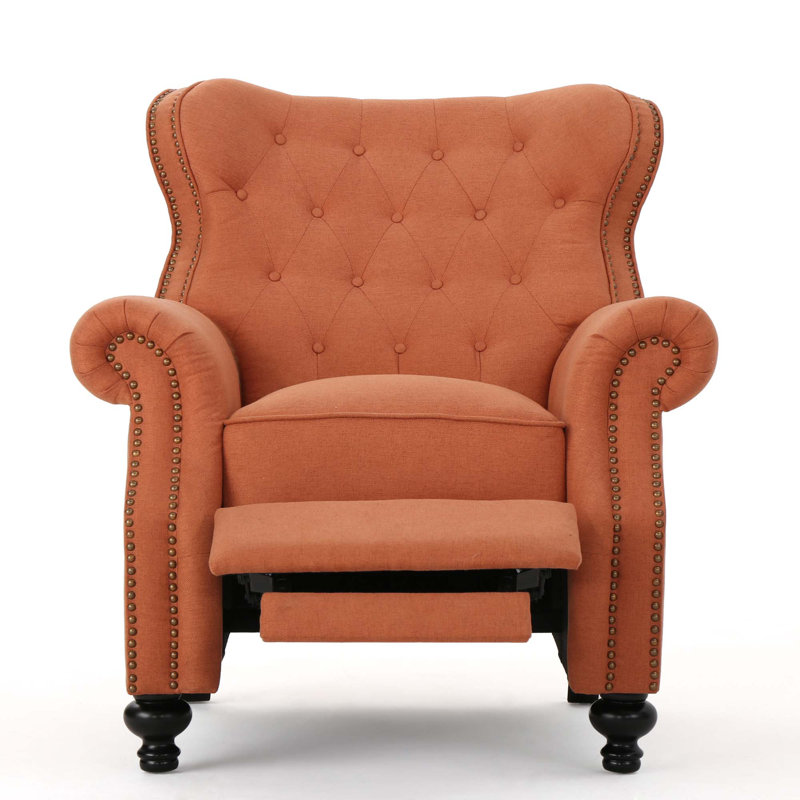 Push Rack Recliner, Orange