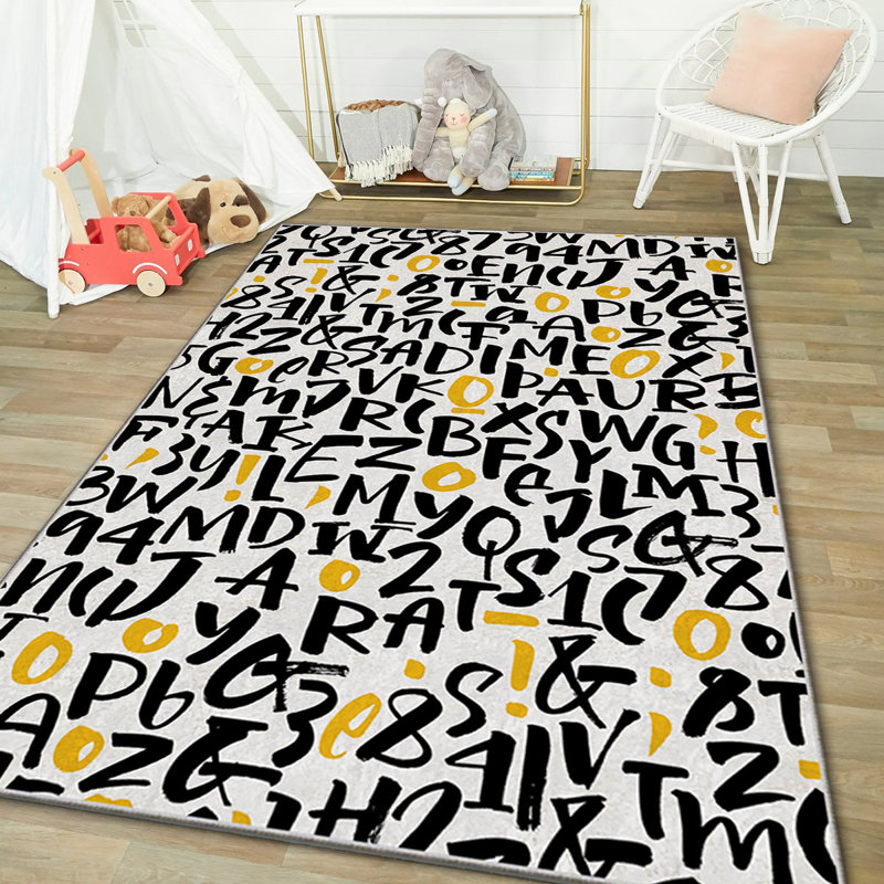 Luxurious Area Rug, 4.6 x 7.2 ft, 100% Polyester, 740 g/m² | Non-Slip Felt Dot Underside, Laminated Sponge for Comfort, Antibacterial & Easy to Clean | Stylish Velvet Fabric with Digital Print, Machine Washable