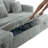 Rafael 107" Plush U-Shaped Pull-Out Sleeper Storage Sectional Sofa