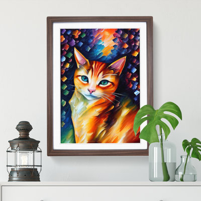 Cat Portrait No.4 - Single Picture Frame Print