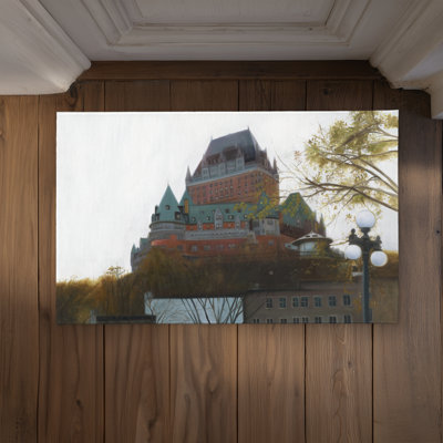 Le château de Frontenac in Autumn Door Mat | Home Decor