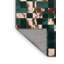 Tapis vert à carreaux lavable à la machine-1824629524