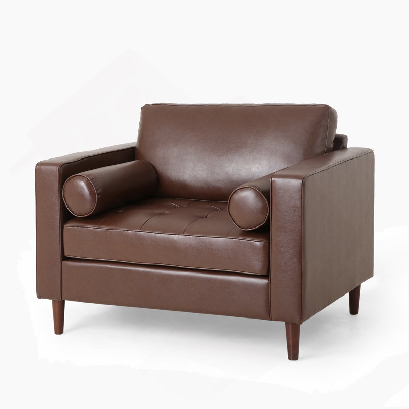 Fauteuil club, Marron foncé