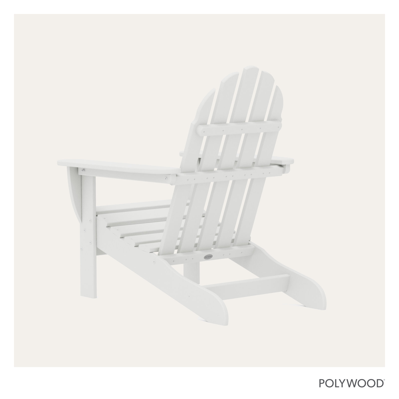 POLYWOOD® Classic Adirondack Chair, White