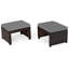 Repose-pieds d'extérieur en rotin avec coussin Trulli-549746096