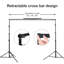 BAOKALER 10x7ft Adjustable Backdrop Support Stand Kit with 4 Backdrop Clamps