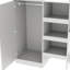 Lit mezzanine en bois avec garde-robe intégré-2124814227