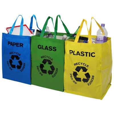 3 Piece Recycling Bag Set