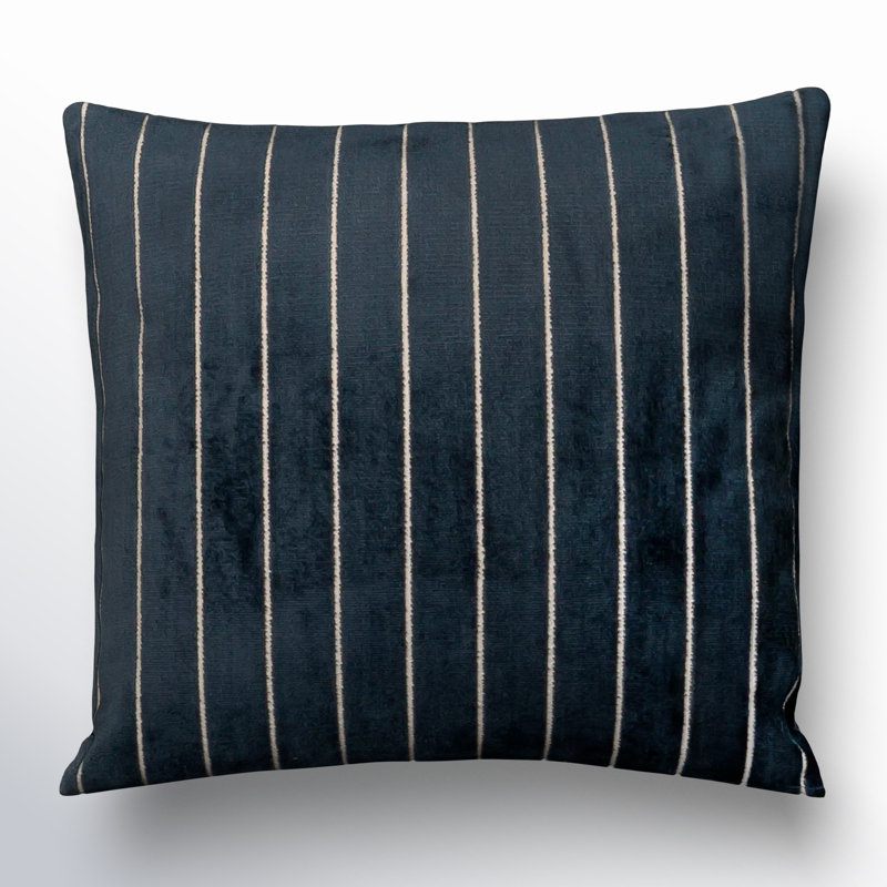 Maxton Throw Pillow, Feather, Blue, Rectangle 12"H x 21"W