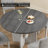Modern 5-Piece Solid Wood Dining Table Sets For 4, Kitchen Table Set With 4 Upholstered Chairs-1162023895
