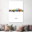 Lubbock Texas Skyline Portrait by Michael Tompsett - 1 Piece Wrapped Canvas Painting-1577102586