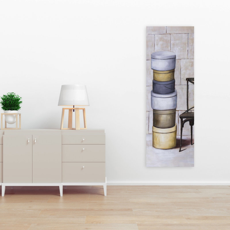 Stylish Old Hat Boxes Canvas - Décoration de chambre contemporaine