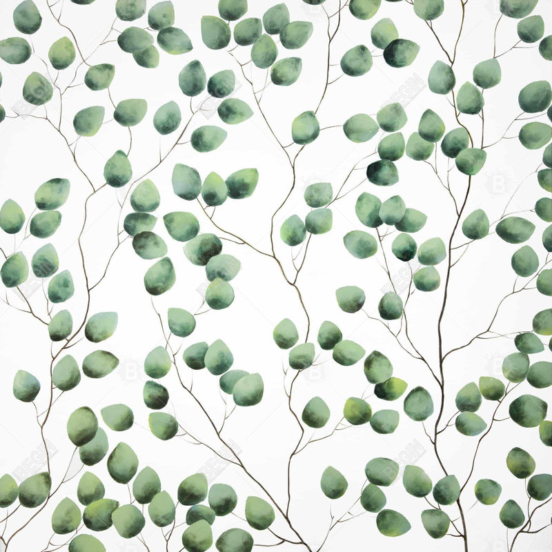 Climbing leaves - 32"x32" art on canvas