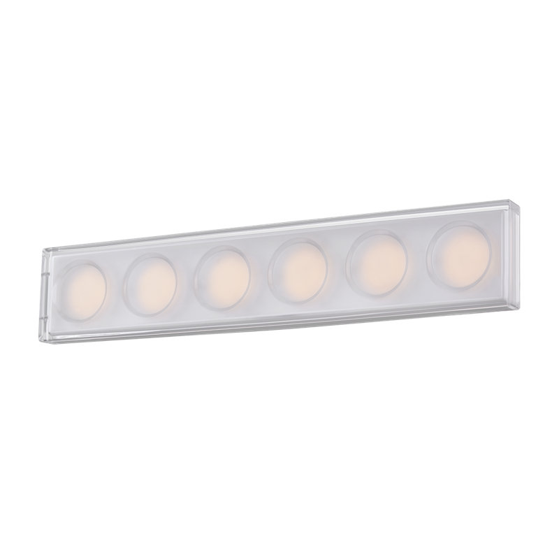 Mars 4 - Light LED Vanity Light, Polished Chrome, 6 Lights, 20 W