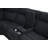 Rutherford 3-Piece Fabric Power Reclining Sectional with LED Base Lighting and Pull-Out Cup Holders, Steel Grey
