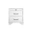 Table de chevet civique blanche