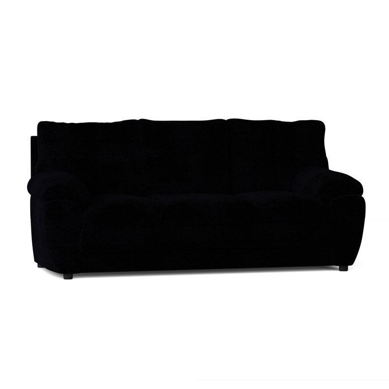 Kenn Upholstered 84'' Sofa, Oakley Black