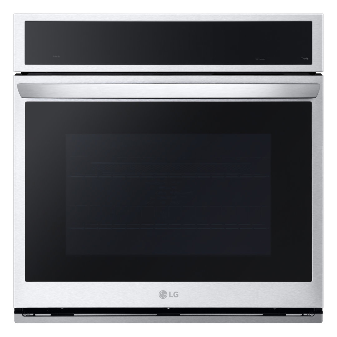 LG Smart Wall Oven with InstaView®, True Convection, Air Fry, and Steam Sous Vide, Print Proof Stainless Steel, 4.7 cu. ft. LG