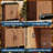 71in Tall Bookcase Arched Cabinet, Modern 5 Tier Bookshelf Mid Century Arched Display Cabinet with Fluted Doors Open Display Shelves for Office Dining Living Room