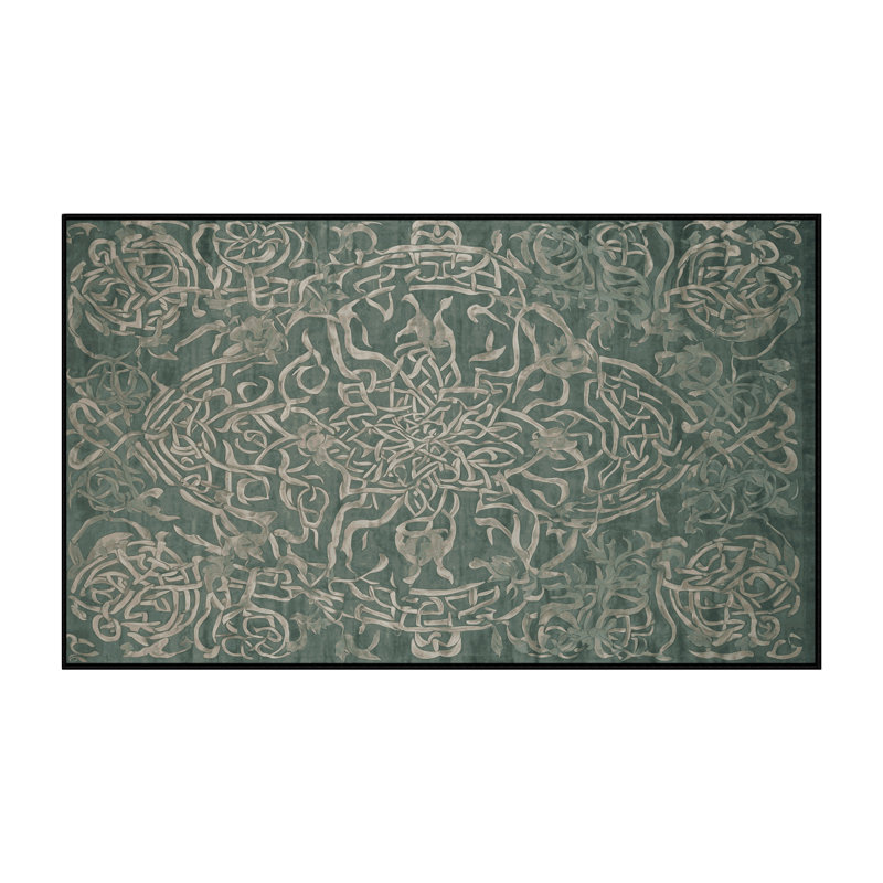 Machine Washable Gray Area Rug, Rectangle 2' x 3'