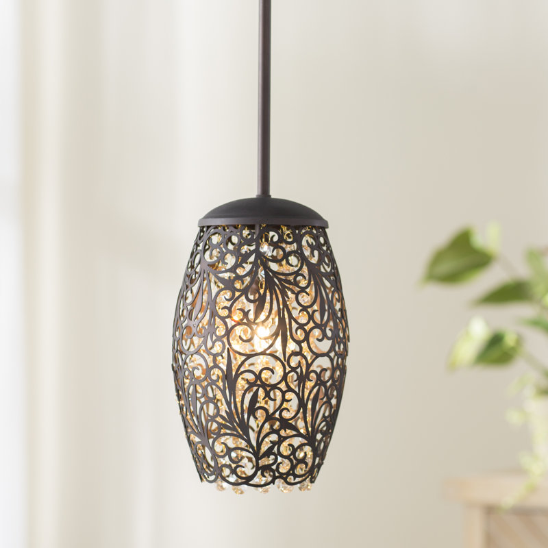 Trombley 1 - Light Oil Rubbed Bronze Single Pendant