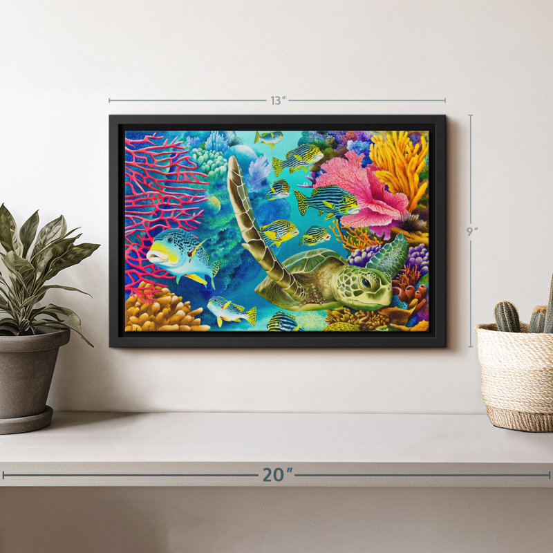 Nautique «Coral Canyon Wall Art», H 9 po x l 13 po