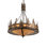 Rustic Lodge 12 - Light Antique Copper Unique/Statement Pendant