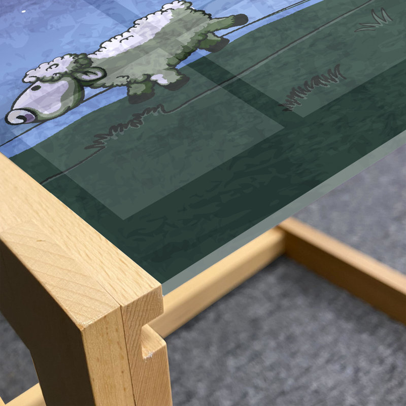 Inice Trestle Coffee Table, 40cm H x 46.5cm W x 62cm D