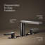Composed Widespread Bathroom Faucet with Drain Assembly-1505490541