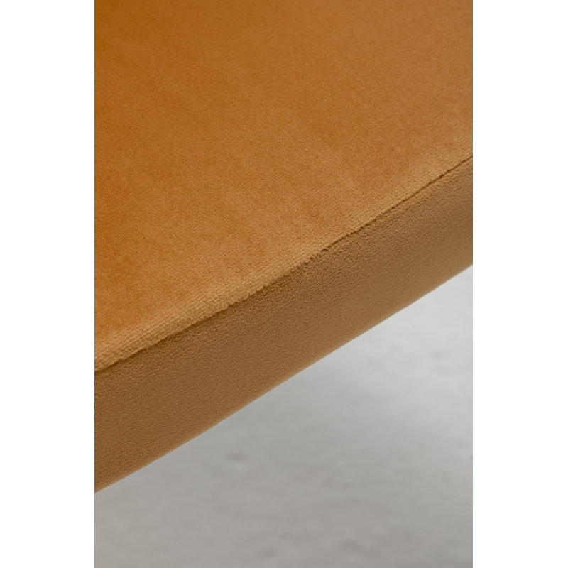 Rawl Upholstered Accent Chair, Gold Yellow Polyester