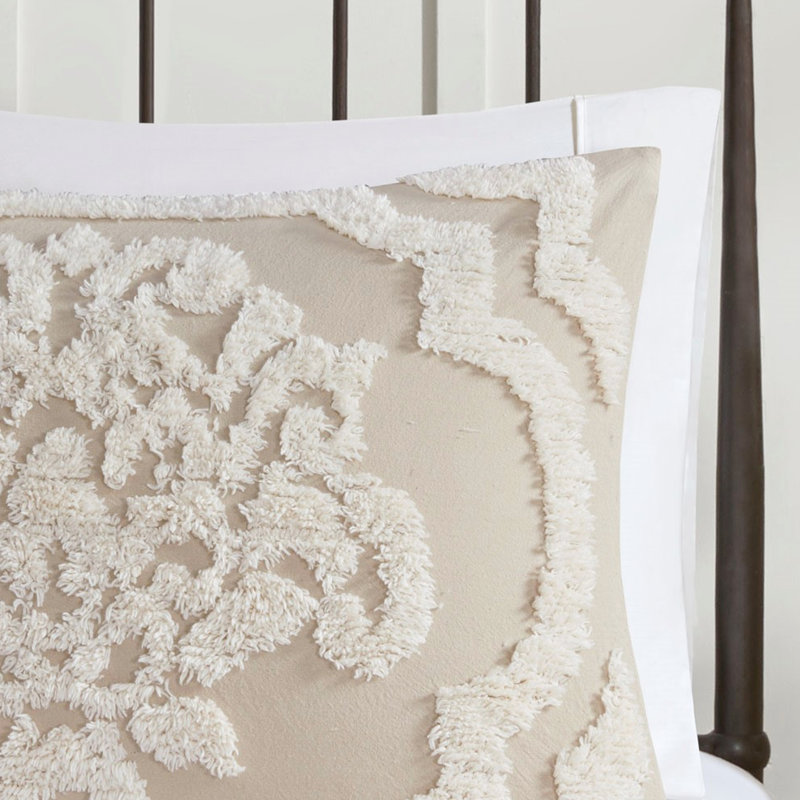 Housse de couette et housse de couette très grande taille en chenille de coton avec texture douce et confortable