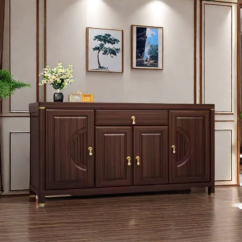 New Chinese Style Solid Wood Sideboard