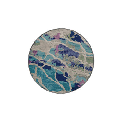 Machine Washable Gray Area Rug