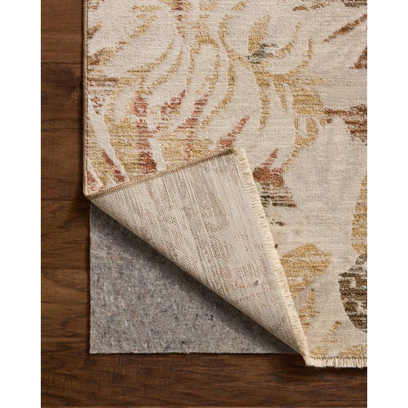Loloi Eileen Natural / Spice Area Rug, Square 1'6"