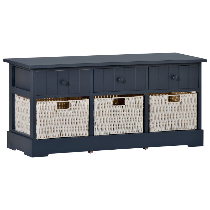 Abhinav Upholstered Bench with Drawers