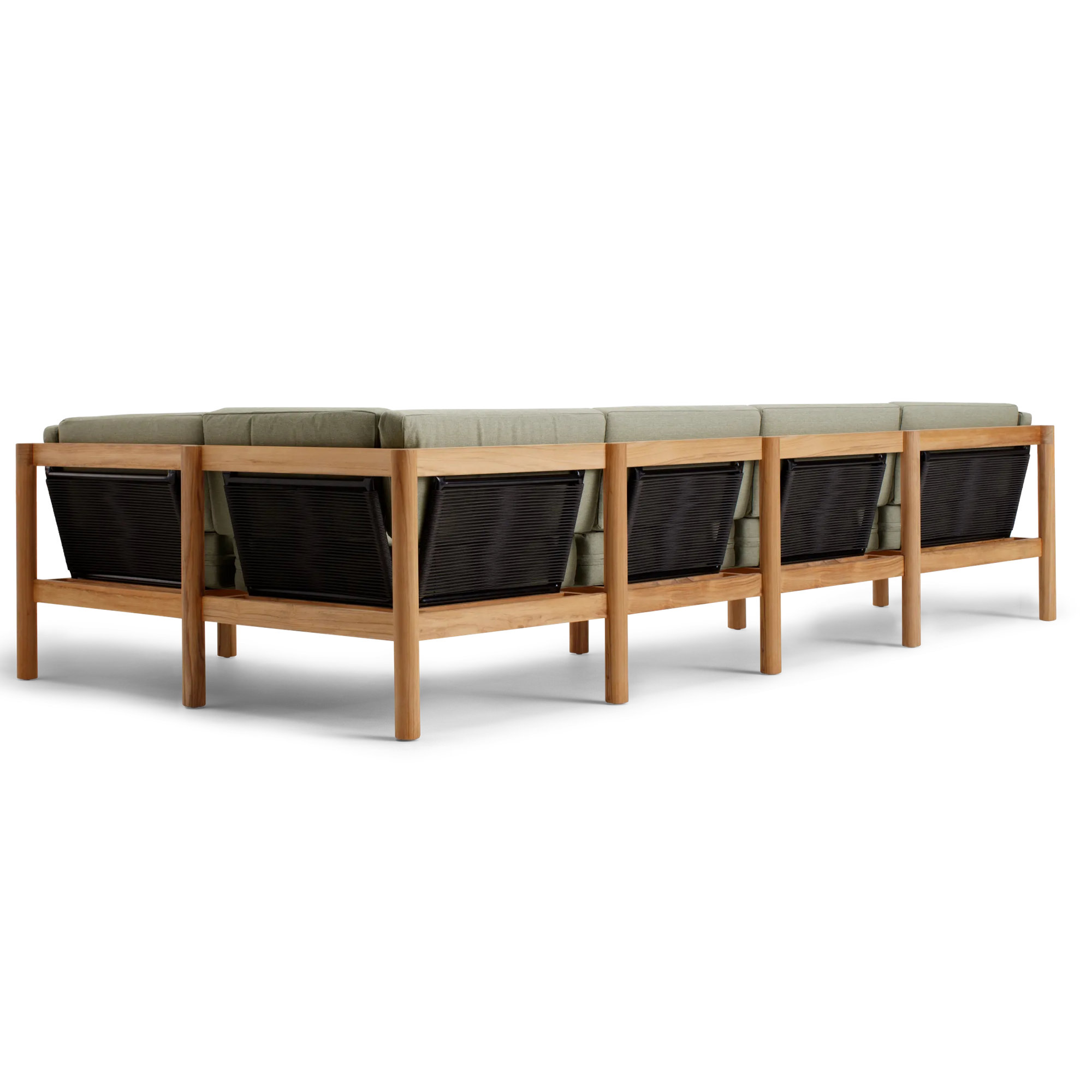 Haven 116'' Wide U-Shaped Patio Sectional with Sunbrella® Cushions, Sunbrella Leaf